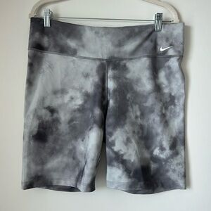 Nike Grey tie dye biker shorts NWT